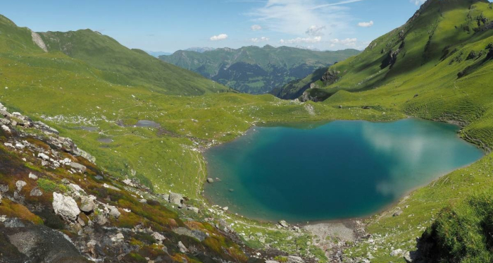 Der Urdensee am Ende des Urdentals - bevor es über das Urdenfürggli weiter Richtung Lenzerheide geht.
