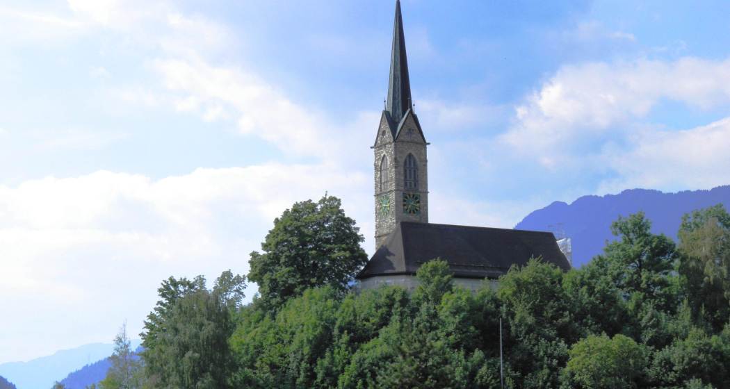 Kirche Tamins mal von der Bergseite Kirche Tamins mal von der Bergseite