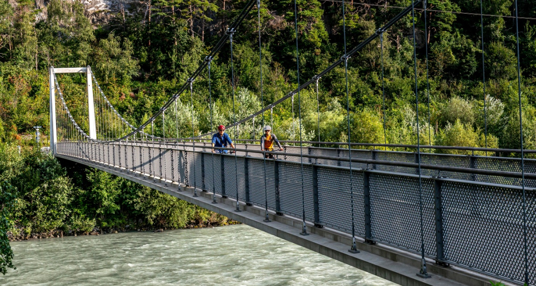 Churer Rheinroute 501, Pardislabrücke Haldenstein-Chur Churer Rheinroute 501, Pardislabrücke Haldenstein-Chur