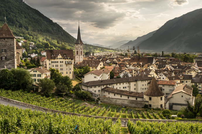 Blick auf die Churer Altstadt Blick auf die Churer Altstadt
