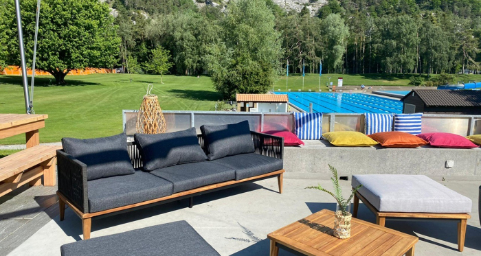 Outdoor Lounge Bar Freibad Obere Au