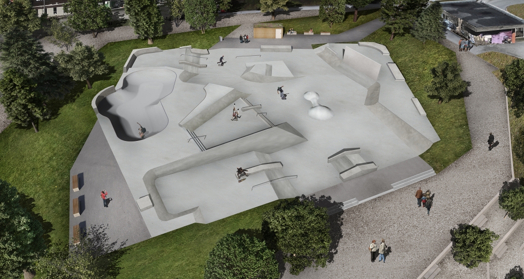 Visualisierung Skatepark Obere Au Chur Visualisierung Skatepark Obere Au Chur