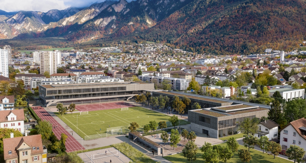 Masterplan Visualisierung Ringstrasse Vogelperspektive