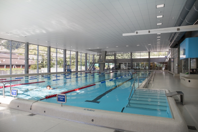 Hallenbad Obere Au Chur, © Sport- und Eventanlagen Chur, Foto Bollhalder Hallenbad Obere Au Chur