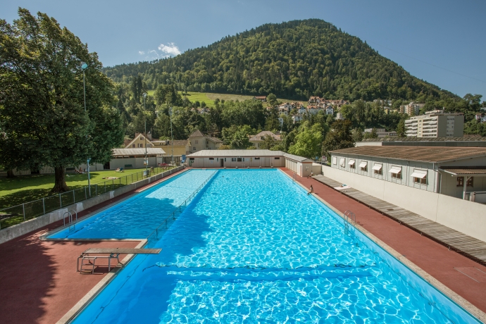 Freibad Sand in Richtung Südwesten